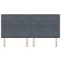 Cabecero con Botones de Cristal Gris Oscuro 200 cm de Terciopelo by , Headboards and footboards - Ref: Foro24-3337777, Price:...