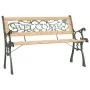 Solid spruce wood garden bench 122 cm by vidaXL, garden benches - Ref: Foro24-317118, Price: 88,75 €, Discount: %