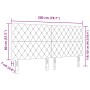 Cabecero con botones de cristal tapizado azul oscuro 200 cm | Foro24.es | Tu tienda online para hogar, jardín y más Foro24.es