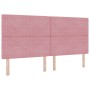 Cabecero con Botones de Cristal Acolchado Rosa 200 cm Terciopelo | Foro24.es | Tu tienda online para hogar, jardín y más Foro24.es