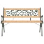 Gartenbank massiv Fichtenholz 122 cm von vidaXL, Gartenbänke - Ref: Foro24-317118, Preis: 90,37 €, Rabatt: %