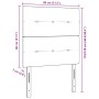 Cabecero de cama con botones capitoné terciopelo rosa 80 cm | Foro24.es | Tu tienda online para hogar, jardín y más Foro24.es