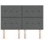 Cabecero de cama con botones capitoné tela gris oscuro 140 cm by , Headboards and footboards - Ref: Foro24-3337822, Price: 10...