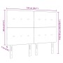 Cabecero de cama con botones capitoné tela gris oscuro 140 cm by , Headboards and footboards - Ref: Foro24-3337822, Price: 10...