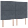 Cabecero de cama botones capitoné terciopelo gris oscuro 160 cm | Foro24.es | Tu tienda online para hogar, jardín y más Foro24.es