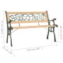 Gartenbank massiv Fichtenholz 122 cm von vidaXL, Gartenbänke - Ref: Foro24-317118, Preis: 90,37 €, Rabatt: %