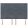 Cabecero de cama botones capitoné terciopelo gris oscuro 160 cm | Foro24.es | Tu tienda online para hogar, jardín y más Foro24.es