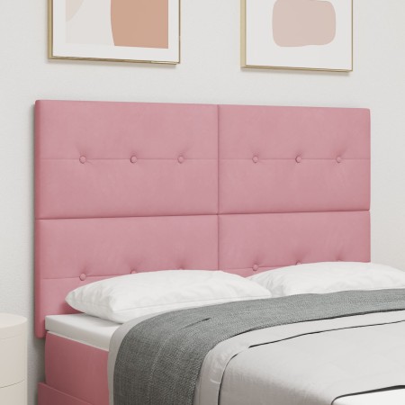 Cabecero de cama botones capitoné terciopelo rosa 160 cm | Foro24.es | Tu tienda online para hogar, jardín y más Foro24.es