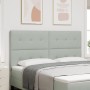 Cabecero de cama botones capitoné terciopelo gris claro 180 cm | Foro24.es | Tu tienda online para hogar, jardín y más Foro24.es