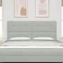 Cabecero de cama botones capitoné terciopelo gris claro 180 cm | Foro24.es | Tu tienda online para hogar, jardín y más Foro24.es