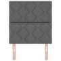 Cabecero Diseño de Bloques de Diamante Gris Oscuro 80 cm Tela, Cabecero Diseño de Bloques de Diamante Gris Oscuro 160 cm Tela...