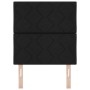 Cabecero Diseño de Bloques de Diamante Negro 80 cm Tela, Cabecero Diseño de Bloques de Diamante Negro 160 cm Tela by , Headbo...