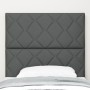Cabecero Diseño de Bloques de Diamante Gris Oscuro 100 cm Tela, Cabecero Diseño de Bloques de Diamante Gris Oscuro 200 cm Tel...