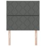 Cabecero Diseño de Bloques de Diamante Gris Oscuro 100 cm Tela, Cabecero Diseño de Bloques de Diamante Gris Oscuro 200 cm Tel...