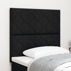 Cabecero Diseño Diamante Negro 100 cm Tela, Cabecero Diseño Diamante Negro 200 cm Tela von , Kopf- und Fußteile - Ref: Foro24...