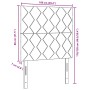 cabecero Diseño de Bloques de Diamante Negro 100 cm Terciopelo, cabecero Diseño de Bloques de Diamante Negro 200 cm Terciopel...