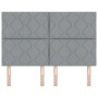 Cabecero Diseño de Bloques de Diamante Gris Claro 140 cm Tela by , Headboards and footboards - Ref: Foro24-3337912, Price: 11...