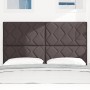 Cabecero Diseño Bloques de Diamante Marrón Oscuro 140 cm Tela by , Headboards and footboards - Ref: Foro24-3337915, Price: 11...