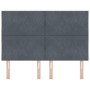 Cabecera Diseño Bloques de Diamante Gris Oscuro 140 cm Terciopelo by , Headboards and footboards - Ref: Foro24-3337920, Price...