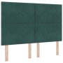 Cabecero Diseño de Bloques de Diamante Verde Oscuro 140 cm Terciopelo by , Headboards and footboards - Ref: Foro24-3337922, P...