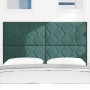 Cabecero Diseño de Bloques de Diamante Verde Oscuro 140 cm Terciopelo by , Headboards and footboards - Ref: Foro24-3337922, P...