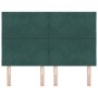 Cabecero Diseño de Bloques de Diamante Verde Oscuro 140 cm Terciopelo by , Headboards and footboards - Ref: Foro24-3337922, P...