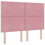 Cabecero Diseño de Bloques de Diamante Rosa 140 cm Terciopelo by , Headboards and footboards - Ref: Foro24-3337924, Price: 11...