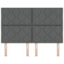 Cabecero diseño bloques de diamante gris oscuro 160 cm tela by , Headboards and footboards - Ref: Foro24-3337926, Price: 118,...
