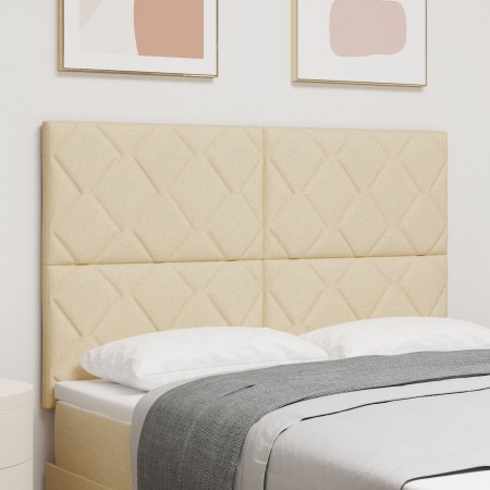 Cabecero Diseño de rombos Crema 160 cm Tela by , Headboards and footboards - Ref: Foro24-3337930, Price: 118,29 €, Discount: %