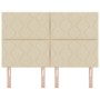 Cabecero Diseño de rombos Crema 160 cm Tela by , Headboards and footboards - Ref: Foro24-3337930, Price: 118,29 €, Discount: %
