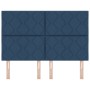 Cabecero con diseño de bloques de diamante en azul, 160 cm de tela | Foro24.es | Tu tienda online para hogar, jardín y más Foro24.es