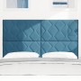 cabecero Diseño Bloques de Diamante Azul Oscuro 160 cm Terciopelo by , Headboards and footboards - Ref: Foro24-3337936, Price...