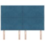 cabecero Diseño Bloques de Diamante Azul Oscuro 160 cm Terciopelo by , Headboards and footboards - Ref: Foro24-3337936, Price...