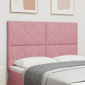 Cabecero Diseño Bloques de Diamante Rosa 160 cm