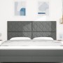 Cabecero Diseño de Bloques de Diamante Gris Oscuro 180 cm Tela by , Headboards and footboards - Ref: Foro24-3337939, Price: 1...