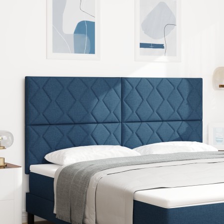 Cabecero Diseño de Bloques de Diamante Azul 180 cm Tela by , Headboards and footboards - Ref: Foro24-3337944, Price: 128,85 €...