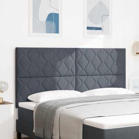 Cabecero Diseño de Bloques Diamond Gris Oscuro 180 cm Terciopelo by , Headboards and footboards - Ref: Foro24-3337946, Price:...