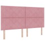 Cabecero rosa de 180 cm con diseño de bloques de diamante en terciopelo | Foro24.es | Tu tienda online para hogar, jardín y más Foro24.es