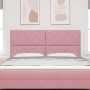 Cabecero rosa de 180 cm con diseño de bloques de diamante en terciopelo | Foro24.es | Tu tienda online para hogar, jardín y más Foro24.es