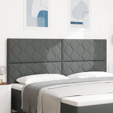 Cabecero con Diseño de Bloques en Diamante en Gris Oscuro, 200 cm Tela | Foro24.es | Tu tienda online para hogar, jardín y más Foro24.es