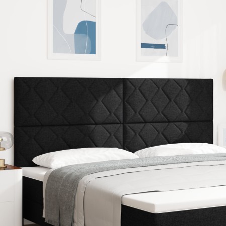 Cabecera Diseño de Bloques de Diamante Negra 200 cm Tela von , Kopf- und Fußteile - Ref: Foro24-3337953, Preis: 135,54 €, Rab...