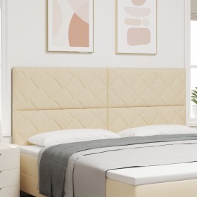 Cabecero diseño bloques de diamante crema 200 cm