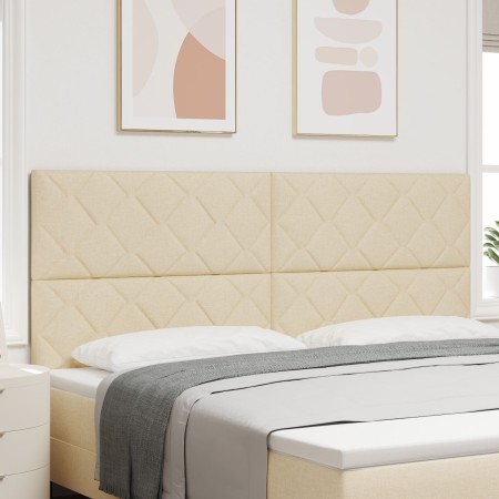 Cabecero diseño bloques de diamante crema 200 cm tela | Foro24.es | Tu tienda online para hogar, jardín y más Foro24.es