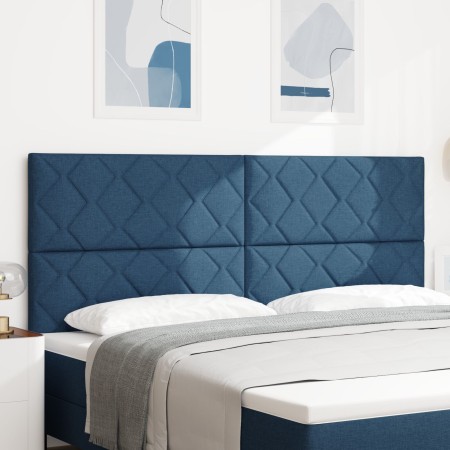 Cabecero Diseño de Bloques de Diamante Azul 200 cm Tela by , Headboards and footboards - Ref: Foro24-3337957, Price: 136,31 €...
