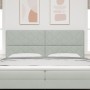 Cabecero Diseño de Bloques de Diamante Gris Claro 200 cm Terciopelo by , Headboards and footboards - Ref: Foro24-3337958, Pri...
