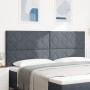 Cabecero Diseño de Bloques de Diamante Gris Oscuro 200 cm Terciopelo de , Cabeceros y pies de cama - Ref: Foro24-3337959, Pre...