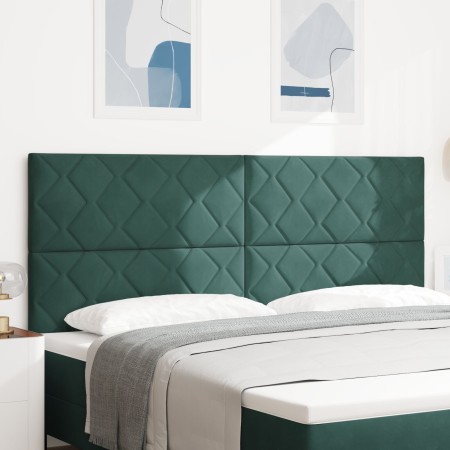 Cabecero Diseño de Bloques de Diamante Verde Oscuro 200 cm Terciopelo | Foro24.es | Tu tienda online para hogar, jardín y más Foro24.es