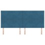 cabecero diseño de rombos azul oscuro 200 cm terciopelo by , Headboards and footboards - Ref: Foro24-3337962, Price: 135,42 €...