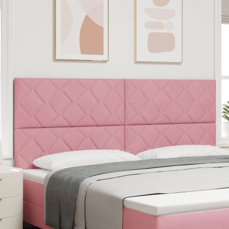 cabecero bloques de diamante Rosa 200 cm Terciopelo by , Headboards and footboards - Ref: Foro24-3337963, Price: 135,42 €, Di...