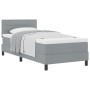 Cama de caja con colchón gris claro 80x200 cm tela. | Foro24.es | Tu tienda online para hogar, jardín y más Foro24.es